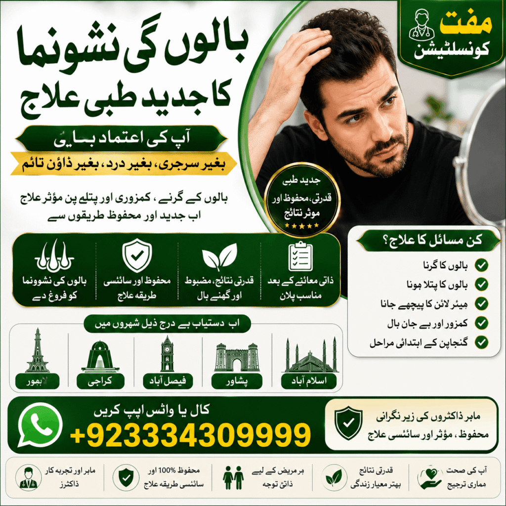 Best Hair loss and hair growth treatment Pakistan